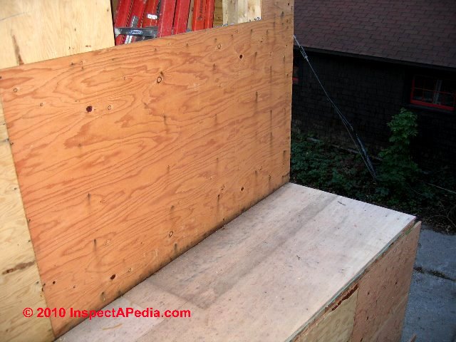 plywood sheathing