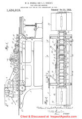 Raynes 1922 patent for a fiberboard making machine filed in 1918 - cited & discussed at InspectApedia.com