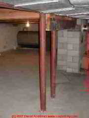 Photograph of a concrete slab control joint