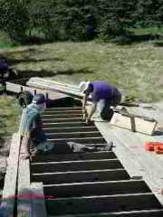 Summerblue arts camp stage construction (C) Daniel Friedman