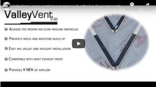 Valley vent from DCI Products can also vent hip roofs - cited & discussed at InspectApedia.com
