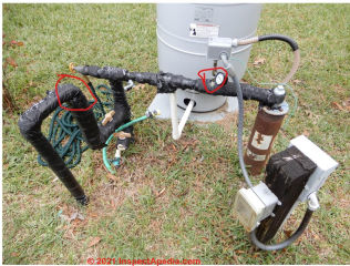 Irrigation well pressure problem diagnosis (C) InspectApedia.com Gene
