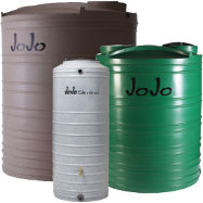 JoJo brand plastic water tanks - at InspectApedia.com