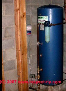 Photograph of a water pressure tank air valve