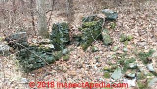 Stone foundation - is this a spring box? (C) InspectApedia.com Karen K