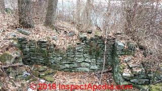 Stone foundation - is this a spring box? (C) InspectApedia.com Karen K