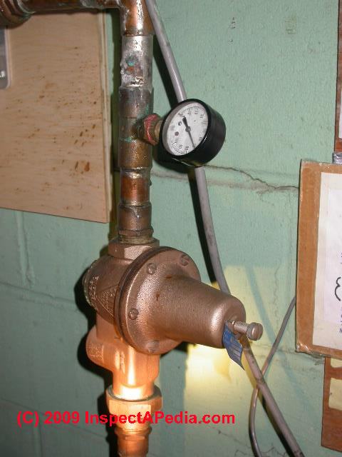 How do you adjust water pressure valves?