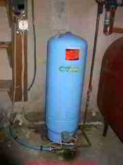 Water main valve at a private well pump water tank (C) Daniel Friedman