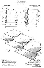 HM Reynolds interlocking shingle patent cited & discussed at InspectApedia.com