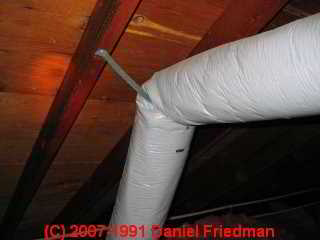 Photo of  crimped HVAC duct (C) Daniel Friedman