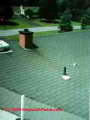 Roof stain caused by chimney(C) Daniel Friedman