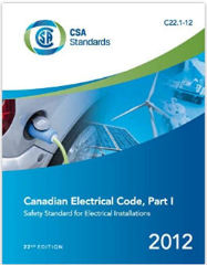 Canadian electrical code - 2012 sources listed at InspectApedia.com