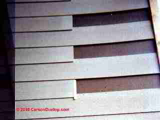 Fiber cement siding flashing detail (C) Carson Dunlop Associates