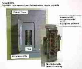 LARGER  Photograph of Eaton Cutler Hammer Electric Retrofit Kit for Electrical Panel Replacement