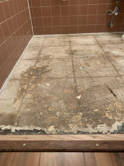 Asbestos risk in 1959 floor tile in Lubbok Texas (C) Inspectapedia 1776