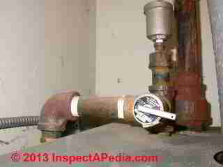 TP valve piped into an ell (C) Daniel Friedman 2006