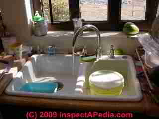 Sink graywater used for irrigation (C) Daniel Friedman