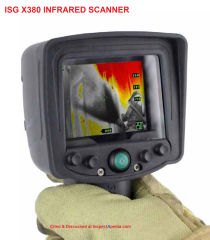 ISG 380 Infrared handheld scanning camera cited & discussed at InspectApedia.com