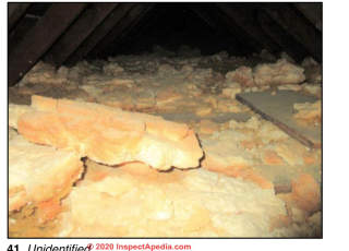 PRobably UFFI foam insulation in a home (C) InspectApedia.com Dominic
