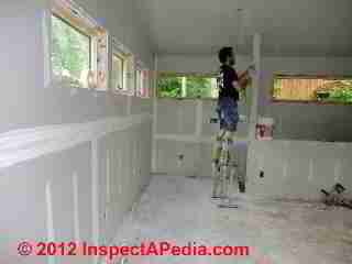 Drywall installatin and taping (C) D Friedman Eric Galow