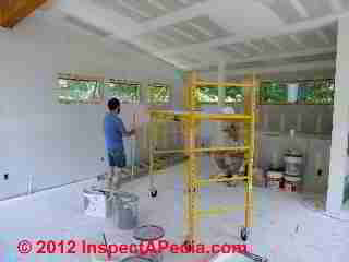 Drywall installation and painting (C) D Friedman Eric Galow Galow Homes