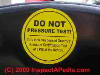 Oil tank pressure test limits (C) Daniel Friedman