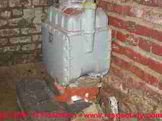 Photograph of a gas meter with corrosion and risk of a leak