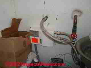 Instant Flow Tankless Water Heater installation © D Friedman at InspectApedia.com 
