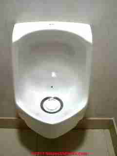Waterless Urinal (Sloan) © D Friedman at InspectApedia.com 