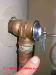 Water heater pressure temperature safety valve (C) Daniel Friedman