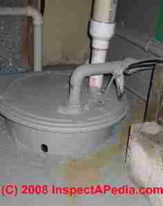 Sewage pump inspection detail