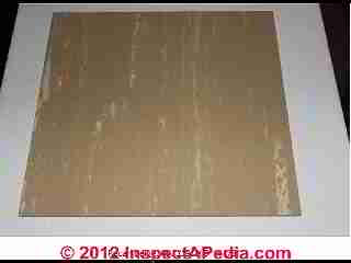 Armstrong vinyl asbestos floor tile Palimino Beige C913 & C926 with original packaging & asbestos content specifications 