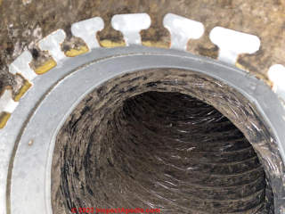 HVAC mold in ducts and vents (C) InspectApedia.com Allison