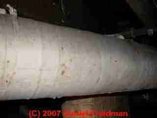 Asbestos paper duct wrap insulation