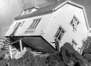 Quick clay landslide, Surte Sweden 1950  - Wikimedia commons