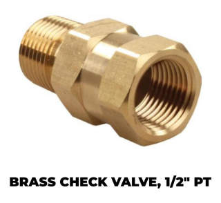 Bi directional check valve PN 62195 from JR products, used in RVs  - cited & discussed at InspectApedia.com