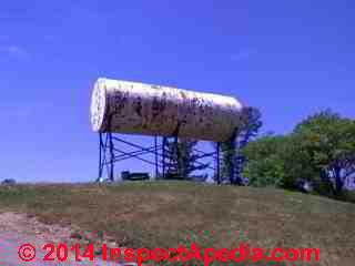 Horizontal water storage tank, above ground, Dutchess County NY (C) Daniel Friedman