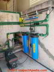 Vertex cartridge type water filter pair installed in San Miguel de Allende Mexico (C) Daniel Friedman