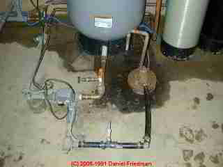 Photograph of a water tank schrader valve or air valve