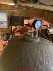 WellMate water tank showing Micronizer installation details (C) InspectApedia.com Ted