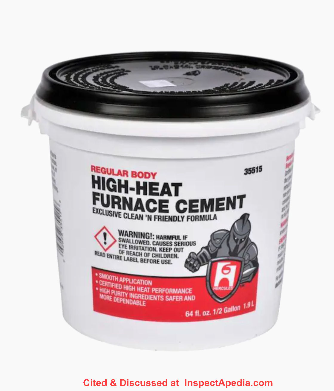 Oatey Chimney repair cement discussed at InspectApedia.com