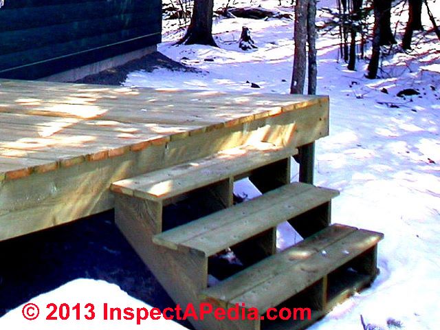 Green cabin steps under construction (C) Daniel Friedman