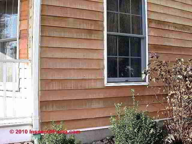 Stained clapboards (C) Daniel Friedman