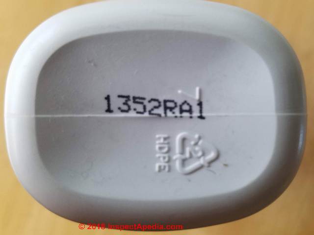 Johnson & Johnson's baby powder - older product - containing talc (C) Daniel Friedman at InspectApedia.com