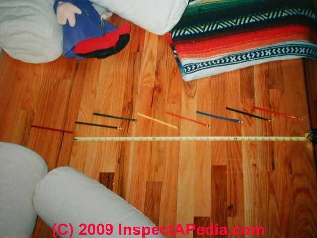 Radiant heat caused floor gaps (C) Daniel Friedman