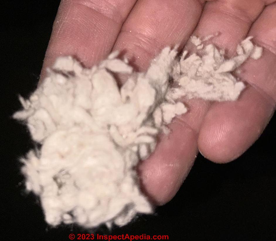 mineral wool insulation (C) InspectApedia.com EH