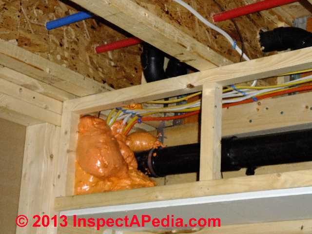Touch n Foam firebreak flame resistant sealant foam insulation &copy; Daniel Friedman