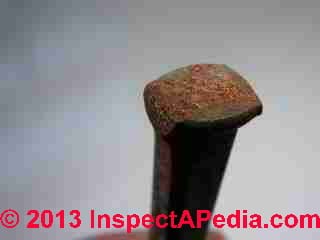 Cut nail head detail &copy; Daniel Friedman