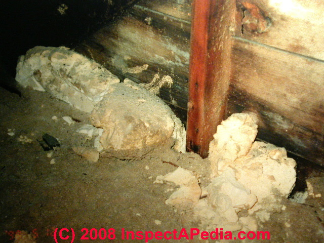 UFFI foam insulation in an old house &copy; Daniel Friedman