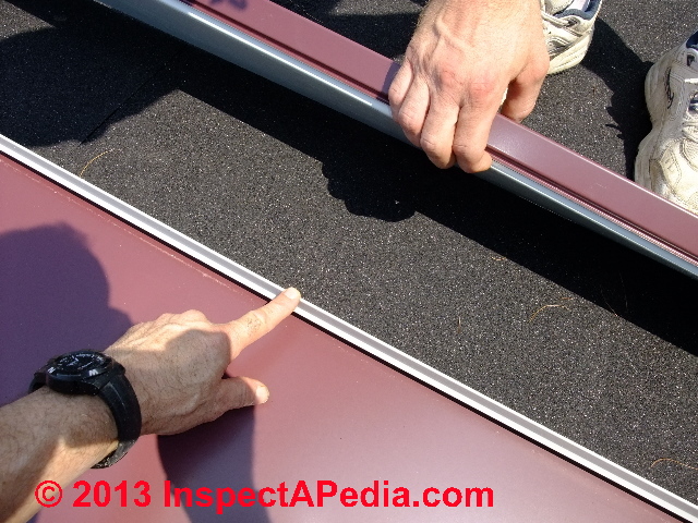 Standing seam roof installation (C) Daniel Friedman Eric Galow